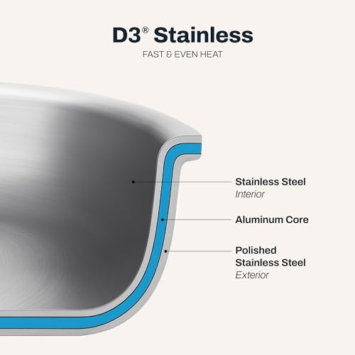 D3 Stainless Steel 12" Fry Pan (12 inch)