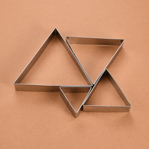 Equilateral Triangle Cookie Cutter Set Large Stainless Steel Geometric Frame Plaque Cookie Cutters Shapes Molds (Equilateral triangle)