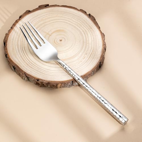 Hammered Silverware Set (Hammered Silver 20 pcs)