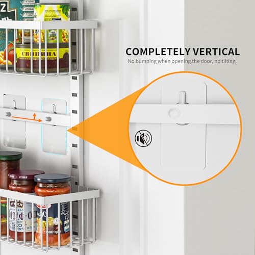 White Over The Door Pantry Organizer (White / 8-Tier)