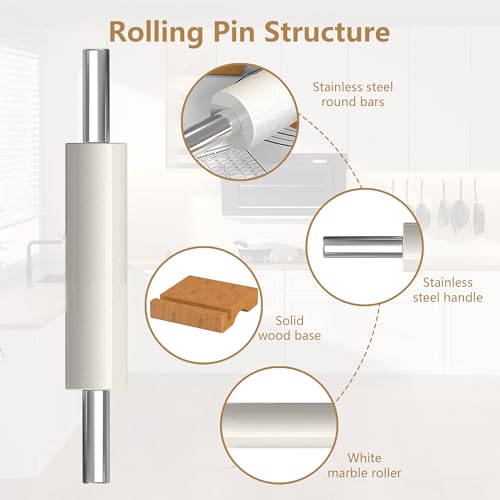 18.5'' Marble Rolling Pin