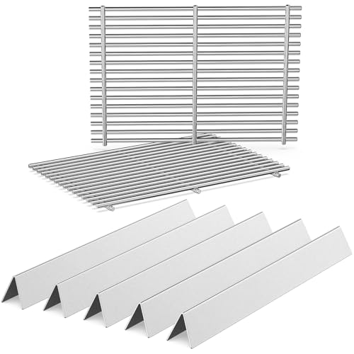 7525 Grill Grates 7537 Flavorizer Bars for Weber Genesis Silver B (S5 7639+7537)