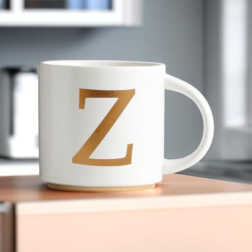 Monogram Ceramic Mugs (gold-Z)