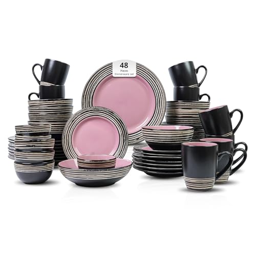 HomeVss 48 Piece Dinnerware Set