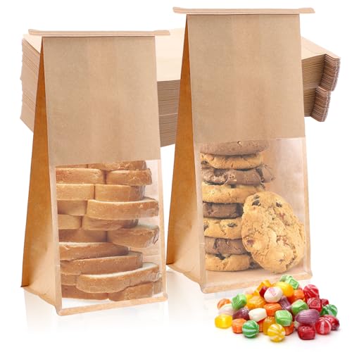 100 Pcs Small Bread Bags for Homemade Bread