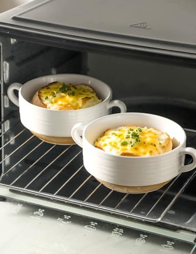 French Onion Soup Bowls (White / 20oz - 4pcs)