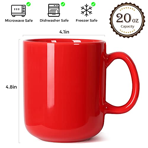 20 OZ Large Coffee Mug (Red)