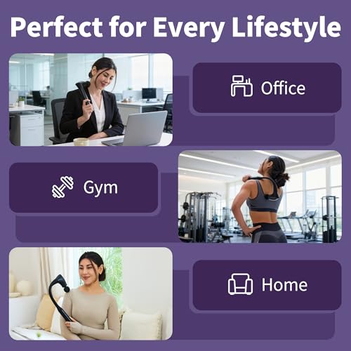 2-in-1 Detachable Muscle Massage Gun Deep Tissue with Extension Handle