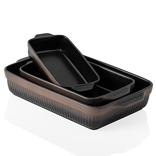 Ceramic Baking Dishes (Black)