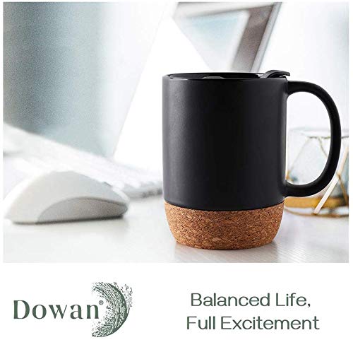 Coffee Mugs Set of 2 (Black / 15 fl oz (Set of 2))