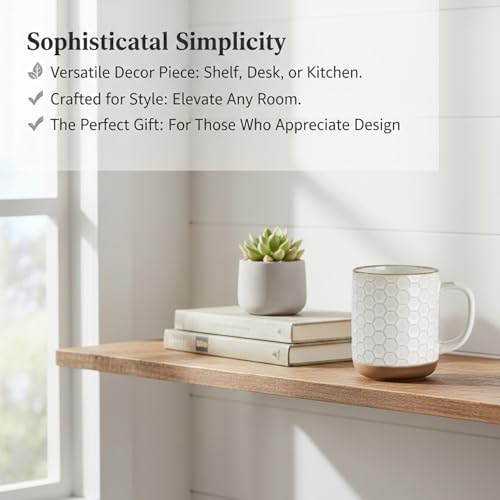 Coffee Mugs Set of 4 (Off-White / Set of 4 (16 Ounces))