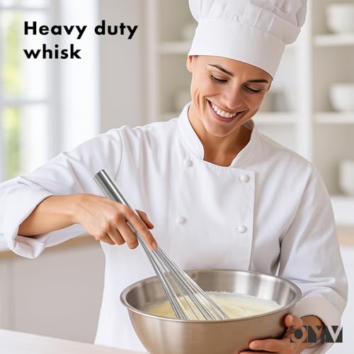 18 10 Stainless Steel Large Whisk (17 inch silver)