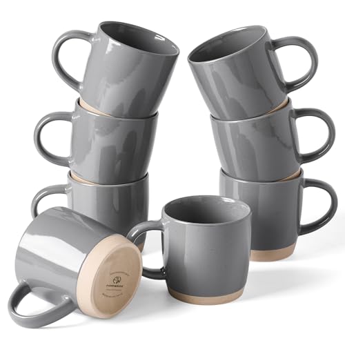 Milkyway Coffee Mugs of 8 (Milkyway-Dark Gray / 8 Count (Pack of 1))