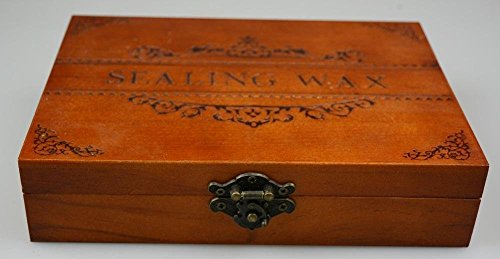 Vintage Kettle Teapot Gift Cards Sealing Luxury Wood Box Art Wax Seal Sealing Stamp Decorative Wedding Invitations Gift Cards Paper Stationary Envelope Custom Picture Wax Seal Sealing Stamp Set (Wood Box Set)