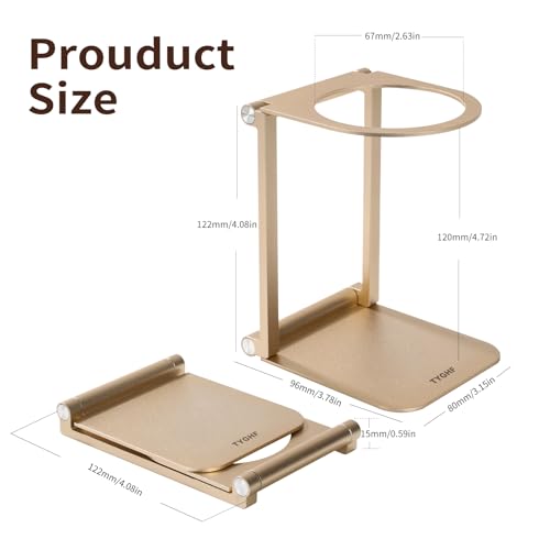 Pour Over Coffee Maker Stand (Golden / Round)