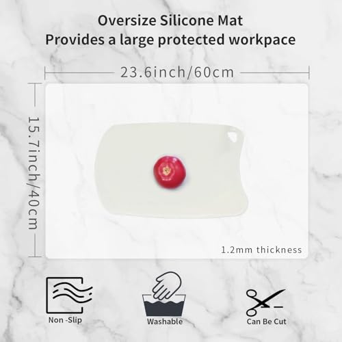 2 Pack Oversize Silicone Table Mats (2 Count)