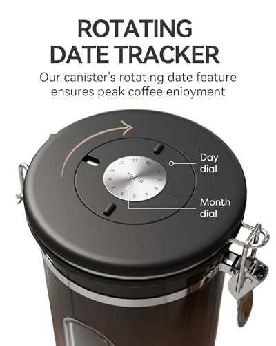 Coffee Canister with Window (Gradient Copper / 22 oz)