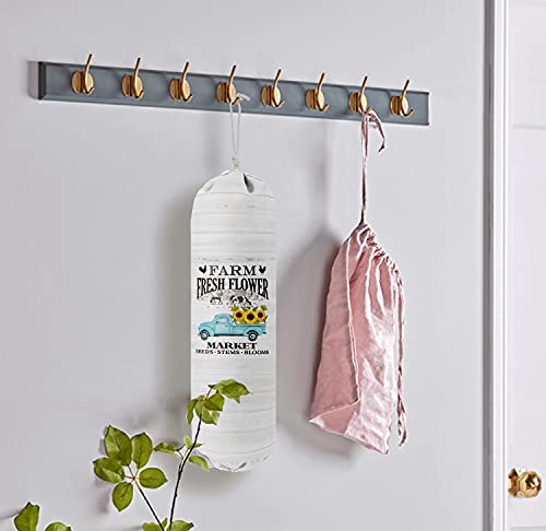 Grocery Bags Holder Organizer for Shopping Bags (Farmhouse 03)