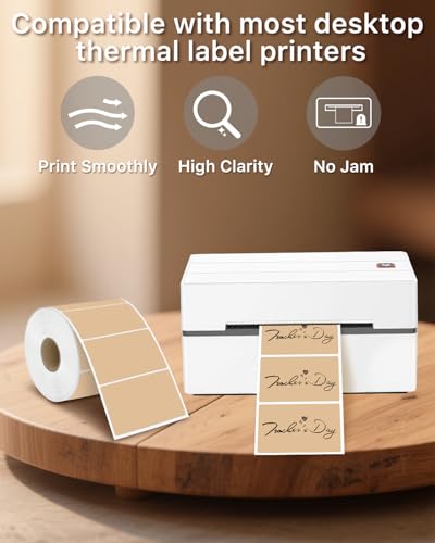 3" x 2" Thermal Labels (3"x2" / Brown)