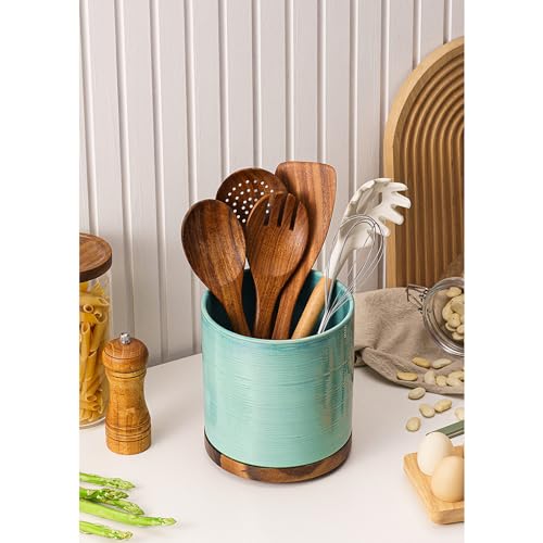 Utensil Holder (Turquoise)