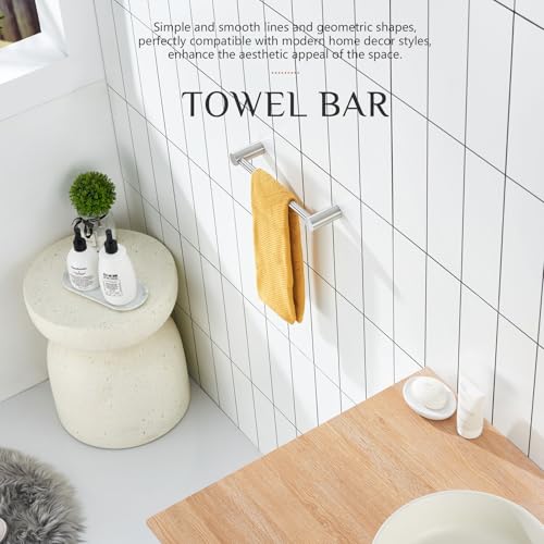 Towel Bars Brushed Nickel 16 (Brushed Nickel / 16-Inch)