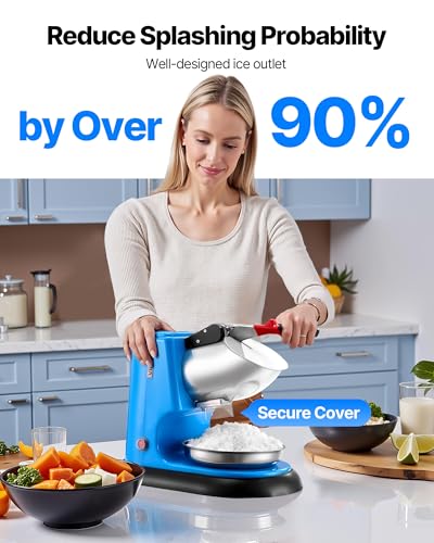 Ice Crusher Machine (Blue / 220LBS/H-Heightened)