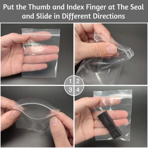 360Pcs 3x5 inch Plastic Zip Bags (360 Count)