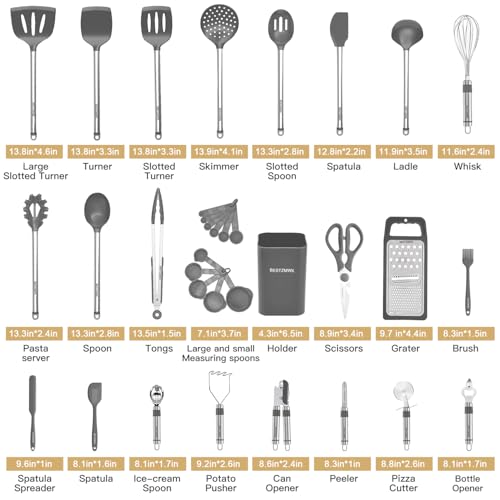 Kitchen Utensil Set (Gray)