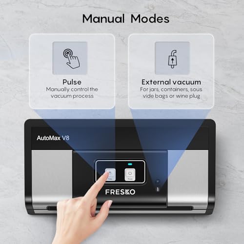Automatic 95Kpa Food Vacuum Sealer Machine (Black Silver / Large)