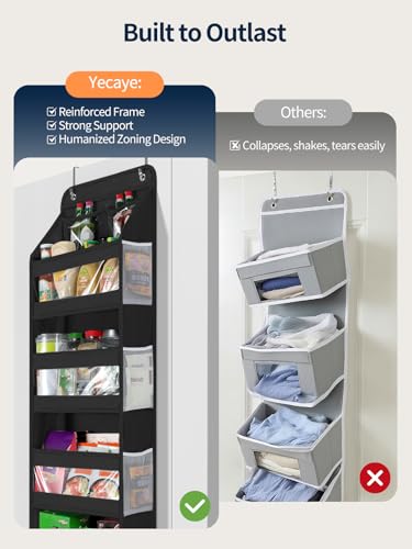 5 Tier Over the Door Organizer (Black / 5 Tier)