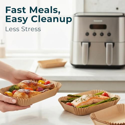 Cathy Yoder's Large Rectangle Air Fryer Liners (9 inch - Rectangle)