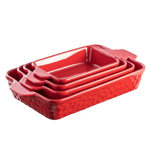 Casserole Dishes for Oven (Red)
