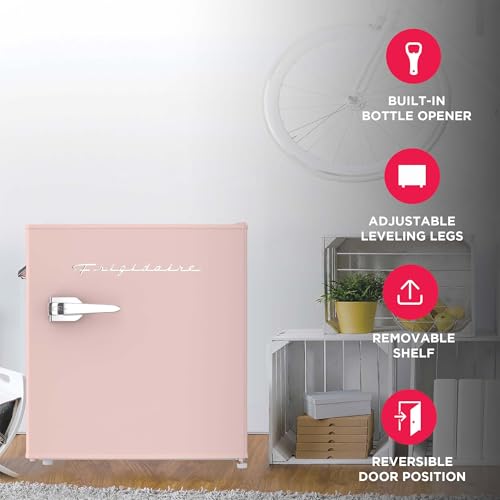 Coral EFR176 AMZ EFR176 Retro Mini Refrigerator (Coral)
