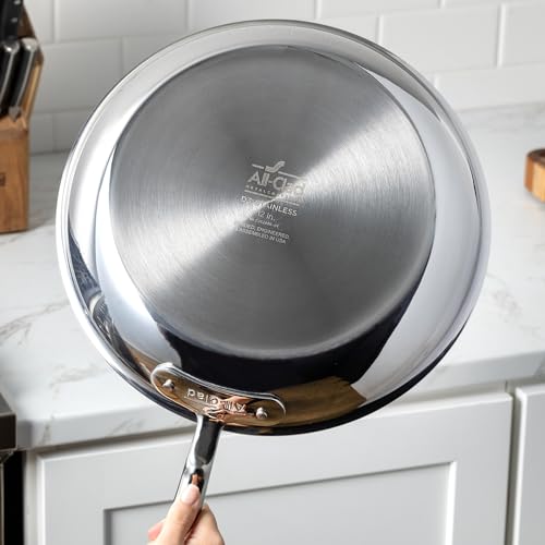 D3 Stainless Steel 3Qt Braiser Pan with Lid (3 Quart Braiser Pan)
