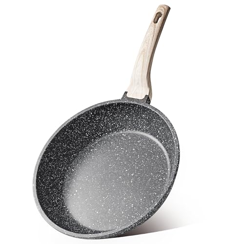 12 Inch Classic Granite Non Stick Black Frying Pan (Black / 12")