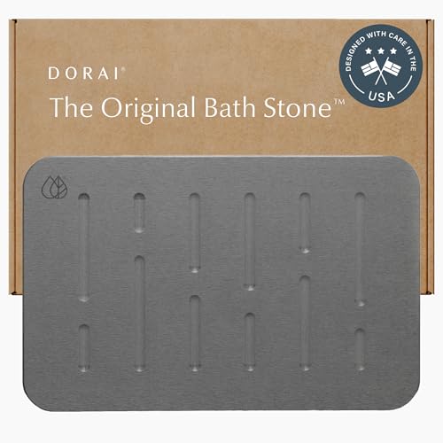 Home Stone Bath Mat (Rain Slate / 1 Pack)