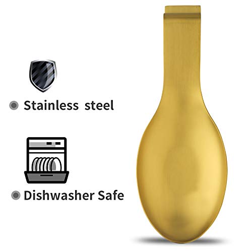 Gold Spoon Rest for Kitchen Counter