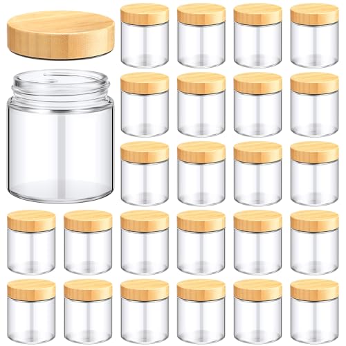 24 Pcs Glass Cosmetic Jars Empty