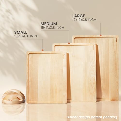 Cutting Boards for Kitchen (Light Brown / 4-Piece)