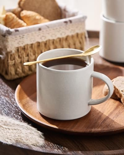 Coffee Mugs Set of 4 (Matte Beige White / 4pcs)