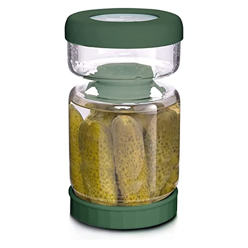 Glass Pickle Jar (34oz Green Pickle jar)