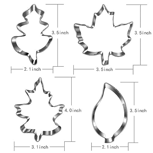 Fall Leaf Cookie Cutter Set