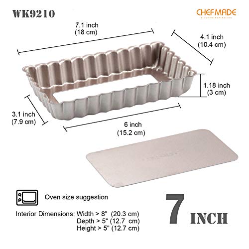 Rectangular Tart Pan (4" x 7" Rectangle)