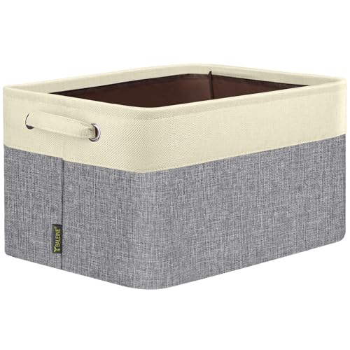 1 Pack Fabric Closet Storage Bins for Shelves (Grey / 1PCS/Small-12x8x8)