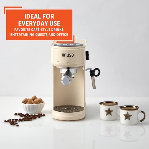 1 or 2 Cup Electric Slimbrew Espresso Cappuccino Coffee Maker (2 Cup / Almond)