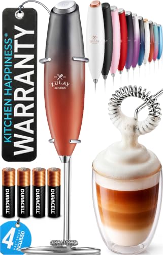 Powerful Milk Frother Wand With Duracell Batteries