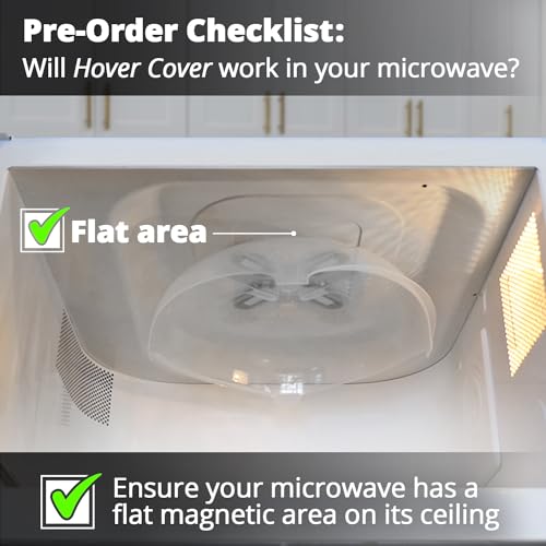 Magnetic Microwave Splatter Cover for Food (Heather Gray)