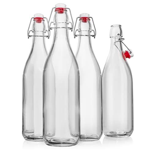 Swing Top Glass Bottles [1 Liter (2.3)