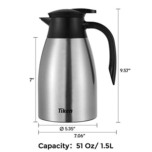 51 Oz Thermal Coffee Carafe (Silver / 51 Ounces)