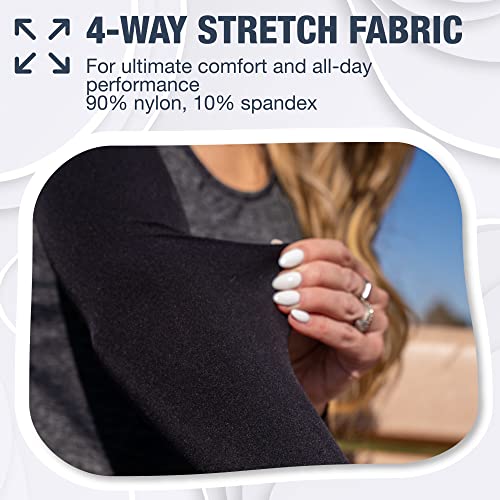 Cooling Arm Sleeves for Men & Women (1 Pair: Black / One Size)